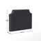 Merrick Lane Ribas Contoured Faux Leather Headboard with Studded Upholstery, Dual Hanging Options, Charging Station with 2 Outlets, USB Port, USB-C Port